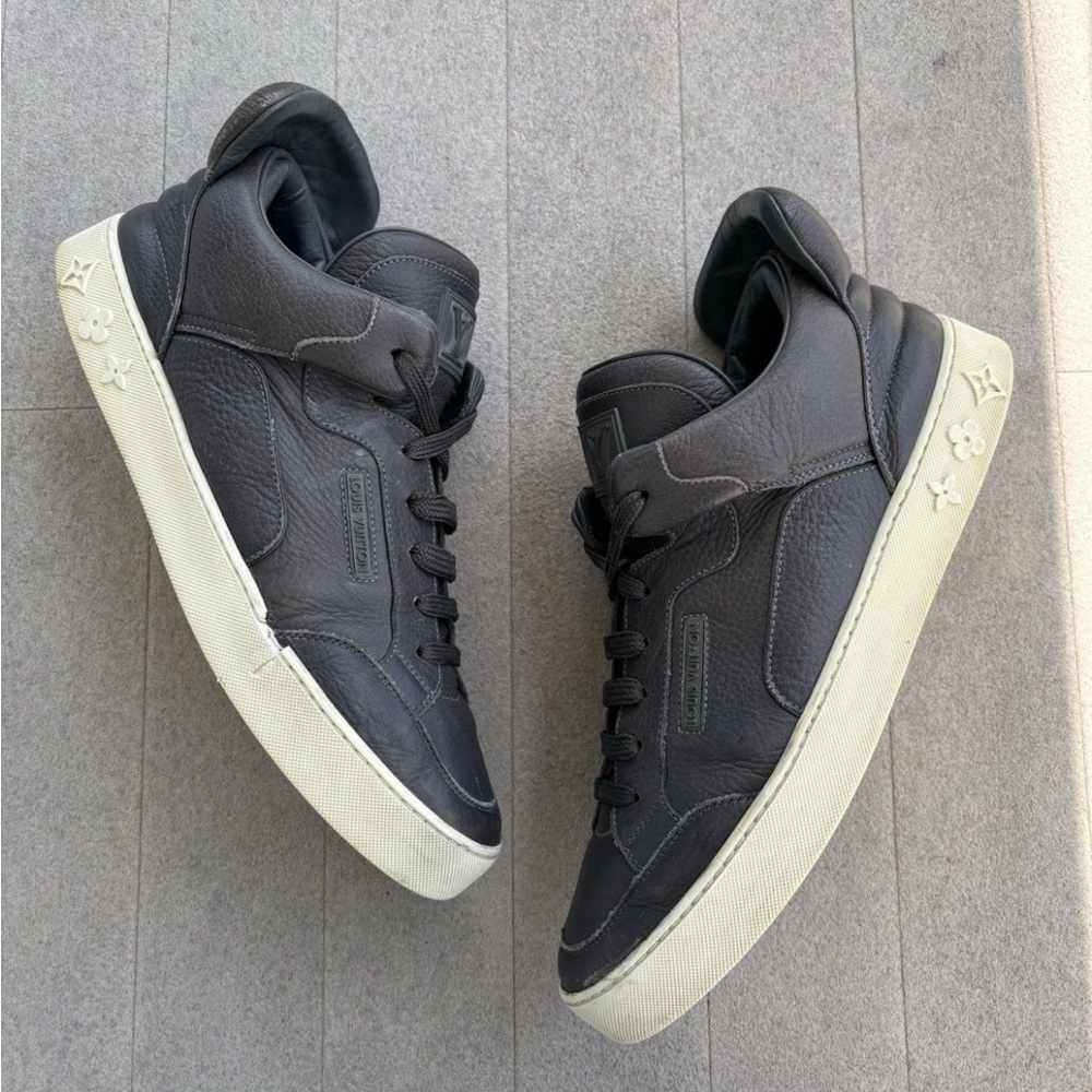Louis Vuitton Dark Leather Sneakers - Picture 7 of 9